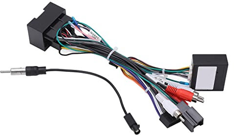 Audio-Kabelbaum, Stereo-Kabelbaum-Adapter mit CAN-Bus-Box, 16-polig, für Cruze Malibu Regal AVEO/Sonic, ABS + Gummi-Konstruktion