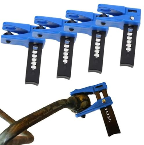 Bremsflüssigkeitsleitungsstopfen – 4-teiliges Stahlleitungsklemmen-Set, Kfz-Flüssigkeitsstopfen | Stahl-Schlauchstopper-Set, Ölwerkzeug, Bremsschläuche Zur Verhinderung Von Ölverschüttungen, Kfz-Brems