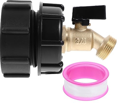 CIMAXIC Sicherer IBC-Adapter Mit Gartenhahn 275–330 Gallonen IBC-tonnen-Adapter Schlauchanschluss Für IBC-Tote-Tank