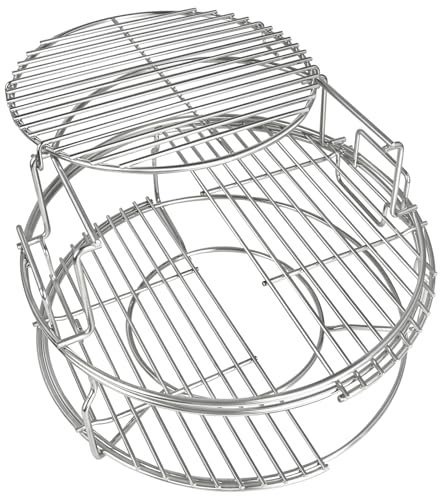 5 Stück Expander Rack für Big Green Egg Medium Ersatz Kit Grillroste für Eggspander Conveggtor Basket 304 Edelstahl mit abnehmbarem Kochsystem BGE Zubehör