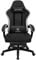 LUCKRACER Gaming Stuhl aus Stoff, Computer Bürostuhl mit Fußstütze, Racing Gamer Stuhl 150kg Belastbarkeit, 90-135° Rückenlehne einstellbar Ergonomischer PC Stuhl, 360° drehbar, Schwarz