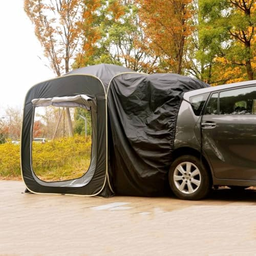 Heckklappe Markise Auto Zelt, Automatische Große Raum Hinten Erweiterung SUV Zelt, Auto Heckzelt Für Camping Wasserdicht, Frei Zu Bauen Tragbare Van Kofferraum Abdeckung