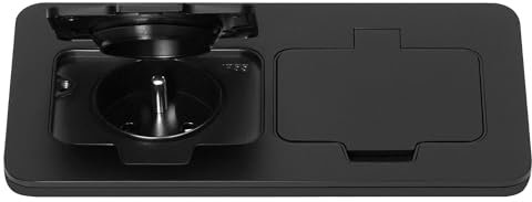 MIRATIC Double Prise Exterieure Etanche Prise Electrique Hermétique Double Installation dans Boîte Mural Type E Protection IP55 (noir)