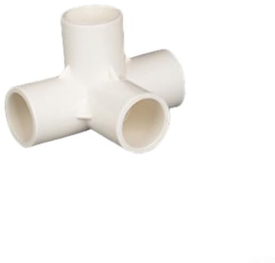 Raccords en PVC à quatre voies, 50 raccords en PVC dans différentes spécifications pour tuyaux d'eau DIY