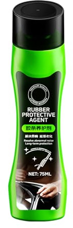 Jubilofex Car Rubber Seal Restorer - 75ml Weatherproof Renewal Agent, Sponge Tip Applicator | for Vehicle Window Door Trunk Strip Hood, Interior Exterior Maintenance Auto Detailing