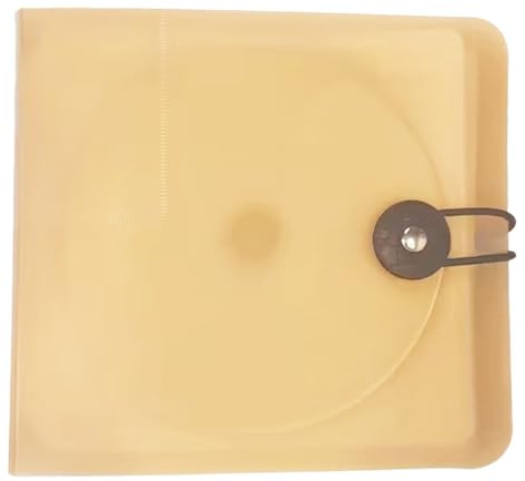 Zkydhbd Home Friendly Disc Album Aufbewahrungshülle Mit Schnalle Kapazität 12 Discs Minimalistische Heimdekorationen Platzsparende Organizer Aufbewahrungshülle