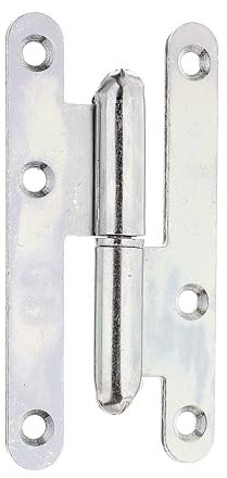 Alberts 341282 Paumelle universelle type Paris | utilisable à gauche ou à droite | galvanisé bleu | 110 x 55 mm