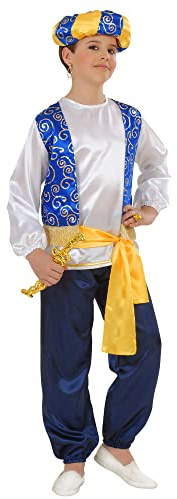Children's Arab Prince Child 128cm Costume for Alladin Fairytale Fancy Dress