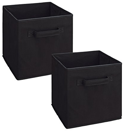 ClosetMaid 3784 Cubeicals Fabric Drawer, Black, 2-Pack