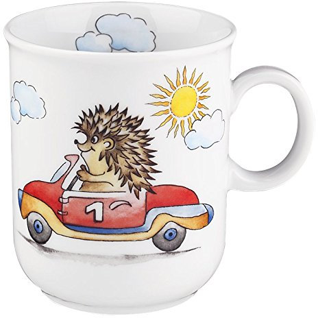 Seltmann Weiden 001.728605 Compact - Flinke Flitzer - Becher mit Henkel/Henkelbecher/Kaffeebecher - 0,25 l - Porzellan