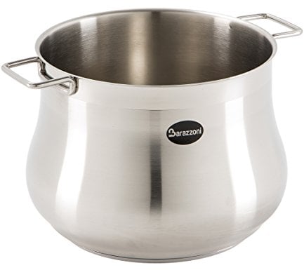 Barazzoni Tummy Pentola, Acciaio inox 18/10, Diametro cm 26, Litri 12. Made in Italy.