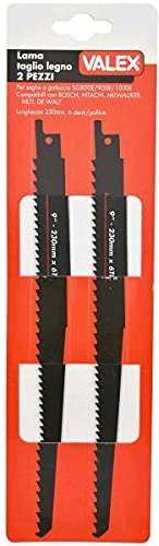 LAMA TAGLIO LEGNO 230MM 2PZ 1452782 Valex