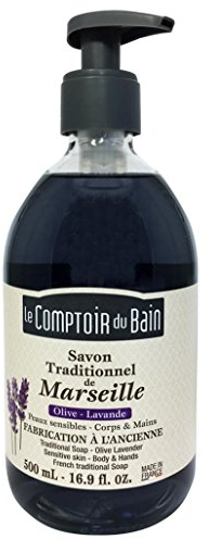 Le Comptoir du Bain Savon de Marseille Liquide Olive Lavande 500 ml - lot de 3