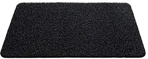 F & S Spaghetti-Curly Fußmatte, 60 x 80 cm, extrem robust, speziell für den Außenbereich, Farbe: schwarz, frostbeständig, Dicke: 13 mm, in 4 Farben erhältlich.