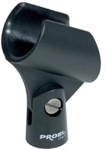 Pinza grande para micrófono en ABS (Diámetro Min-Max: 27-31 mm)