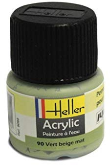 heller 9090 Acrylfarbe 090 Beigegrün matt