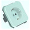 Simon M113755 - Base enchufe 2 polos + toma tierra blanco 31