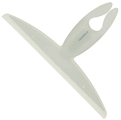 Casabella, White 44037 Clip on Silicone Squeegee, 10-1/8 x 1-1/4 x 6-3/4 h