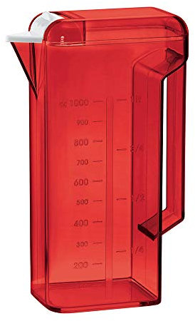 guzzini 07280265 caraffa frigohappy hour rosso trasparente