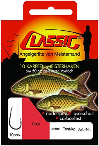 Paladin CLASSIC Karpfen-Meisterhaken gebunden 10 Stk. Gr. 2