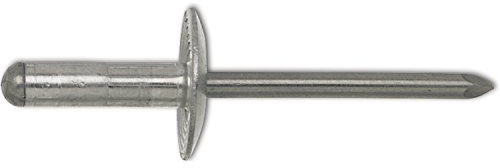 Gesipa PolyGrip Blindniete Alu/Niro 4,8 x 25 K 16 – Grosskopf (Klemmbereich 11 – 19,5 mm, Hohlnietlänge 25 mm) 1433900