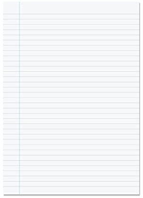 Rhino A4 Loose Leaf Lined Paper, 500 Sheets / 1000 Pages, 8mm Lined with Margin Paper, 1-Pack, Unpunched, School & Office Stationery Supplies
