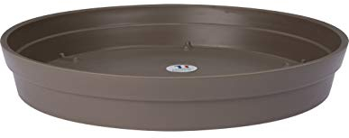 Eda Plastiques - Soucoupe Toscane Zen taupe Diamètre Ø 40 cm