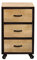 Miliboo Caisson de Bureau Industriel 3 tiroirs en manguier Massif INDUSTRIA