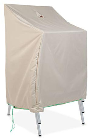 Cov'Up 100508 Housse de Protection pour Chaises de Jardin Empilables, Taupe