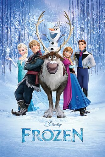 Close Up Disney Frozen - Poster (Die Eiskönigin - Charaktere) (Größe: 61cm x 91,5cm)