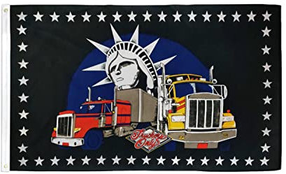 AZ FLAG - Flagge Lastwagen Nur - 150x90 cm - Lastwagen Fahne 100% Polyester mit Messing-Ösen - 110g