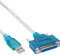 InLine USB zu 25pol. parallel, Drucker-Adapterkabel