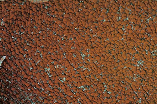 GLOREX Crackle Mosaic Platte, Glas, Topas, 15 x 0.5 x 27 cm