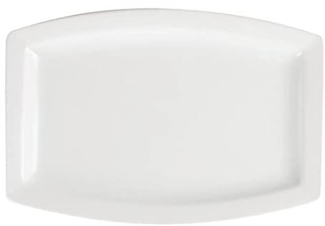 Olympia Whiteware Lot de 6 assiettes rectangulaires en porcelaine 320 mm