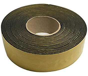 Frost King IT30/8 Rubber Insulation Tape, 2in Wide x 1/8in Thick x 30ft Long, Black