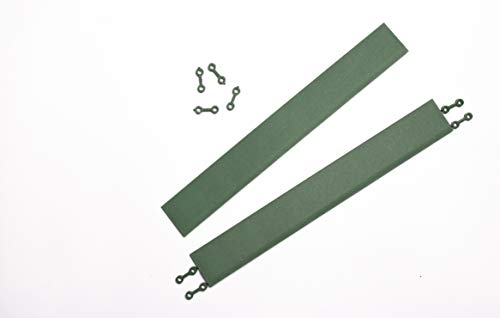 andiamo Kantenleiste zur Kunststofffliese Bodenfliese Gartenfliese Länge: 38 cm, Set: 2 Kantenleisten, grün