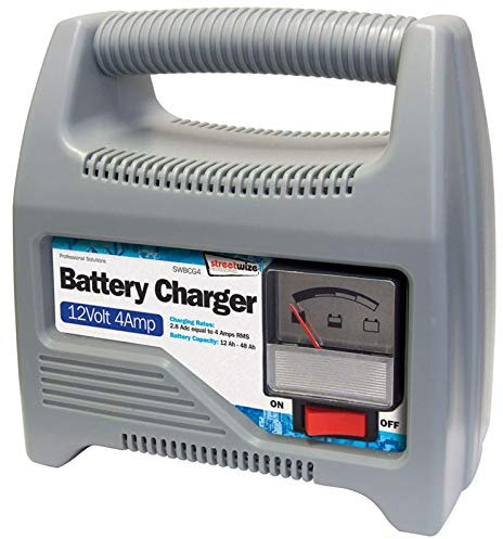 Streetwize Portable 12V 4Amp Automatic Battery Charger SWBCG4