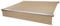 Mendler Elektrische Vollkassetten-Markise T124, 4,5x3m ausfahrbarer Volant - Polyester Creme