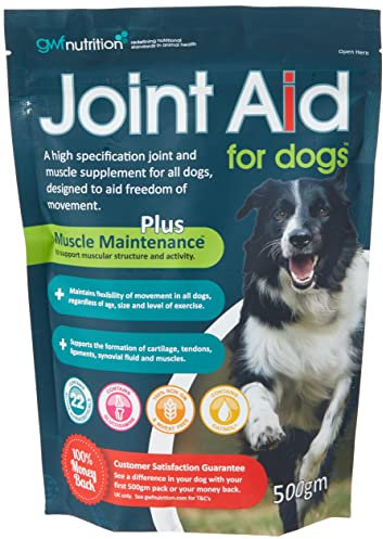 GWF Nutrition Joint Aid For Dogs - Essential Hip & Joint Supplement with Muscle Maintenance for Dogs of All Ages - 500 gm