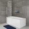1500 mm Left P Shaped Shower Bathtub Set Modern Glass Bath Screen + Side Panel