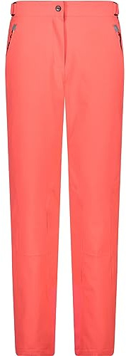 CMP - Pantalons pour femmes, Rouge Fluo, XL
