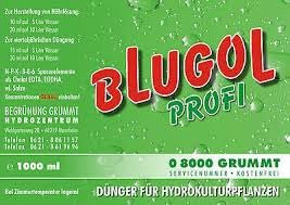 Hydrokultur Dünger Blugol ***PROFI*** Konzentrat Flüssigdünger Hydrokulturen (500ml)