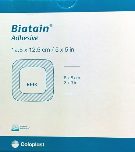 Biatain Adhesive Foam Dressing 12.5cm x 12.5cm