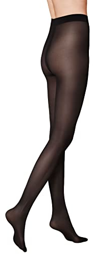 KUNERT Damen Strumpfhosen Satin Look 40 semi-blickdicht glänzend 40 DEN Black 0500 48-50