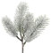 Christmas Decorations Tannenzweig PE beschneit 25cm // Tanne Spritzguss grün Basteln Dekozweige künstliche Tannenzweige