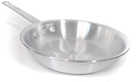 Update International 10 Inch Natural Finish Aluminum Frying Pan, Fry Pan, Commercial Grade - NSF Certified