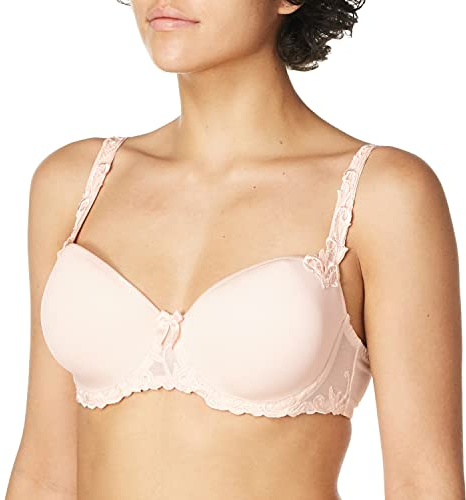 Simone Perele Soutien-Gorge moulé 3D Andora sans Couture pour Femme, Rose poudré, 95C