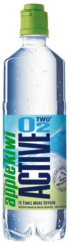 Active O2 Apfel-Kiwi, Sauerstoff-Mineralwasser mit Apfel-Kiwigeschmack, PET - 0.75L - 4x