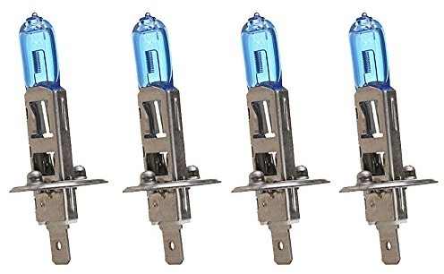 Mintice™ 4 X KFZ Auto H1 6000K Xenon Gas Halogen Scheinwerfer Weiß Licht Lampen Birnen 55W
