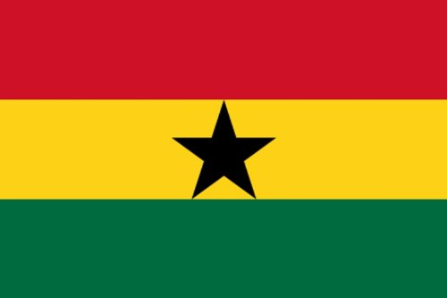 Qualitäts Fahne Flagge Ghana 90 x 150 cm mit verstärktem Hissband